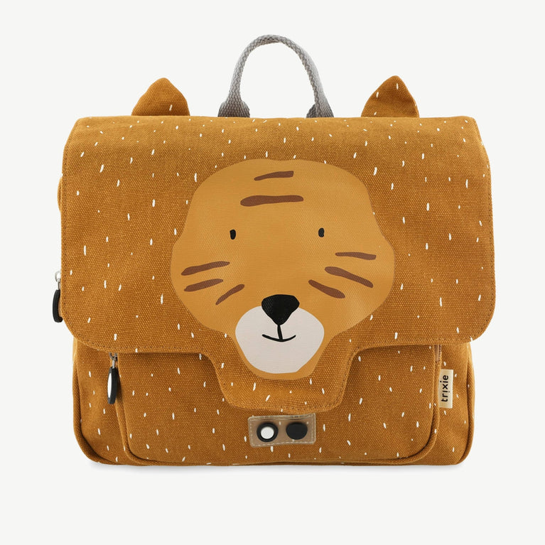 Trixie - Tierdesign Wasserabweisende Vorschultasche aus Bio-Baumwolle - Mr. Tiger in Orange - 5420047912039 - littlehipstar.com