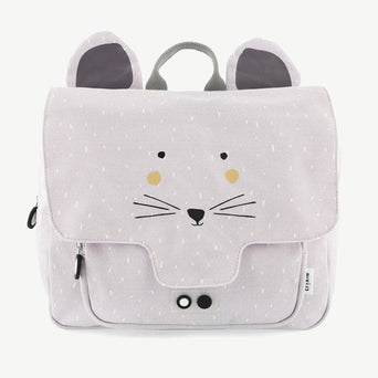 Trixie - Tierdesign Wasserabweisende Vorschultasche aus Bio-Baumwolle - Mrs. Hedgehog in Grau - 5420047912114 - littlehipstar.com