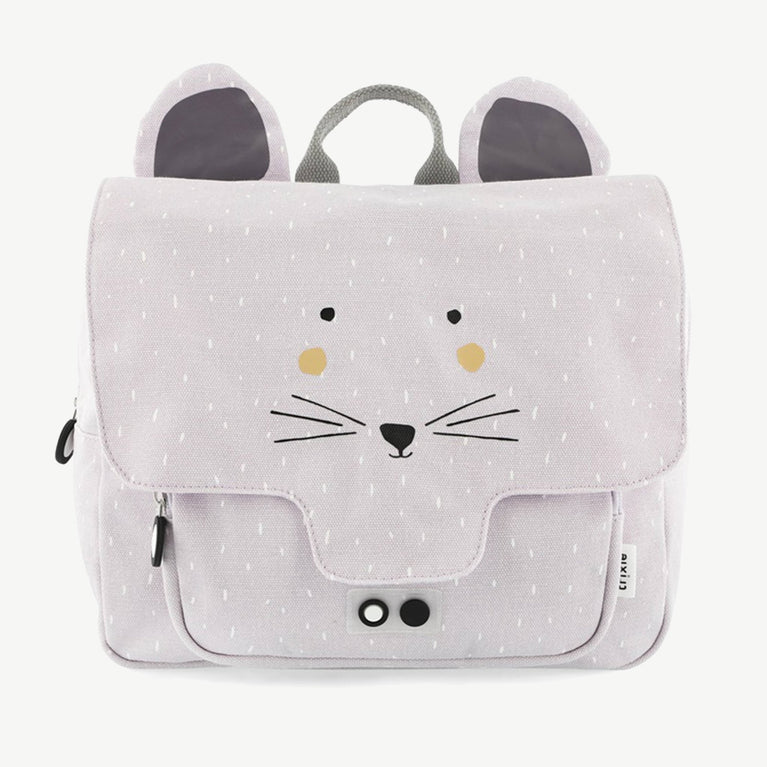 Trixie - Tierdesign Wasserabweisende Vorschultasche aus Bio-Baumwolle - Mrs. Mouse - 5420047912091 - littlehipstar.com