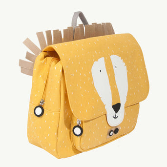 Trixie - Tierdesign Wasserabweisende Vorschultasche aus Bio-Baumwolle - Mrs. Hedgehog in Grau - 5420047912114 - littlehipstar.com