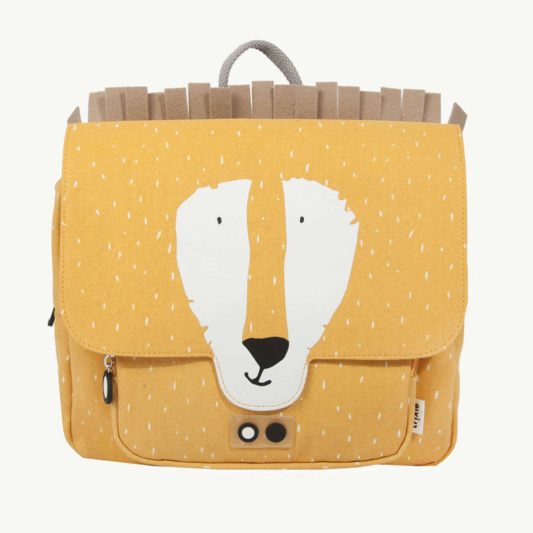 Trixie - Tierdesign Wasserabweisende Vorschultasche aus Bio-Baumwolle - Mr. Lion in Gelb - 5420047912138 - littlehipstar.com