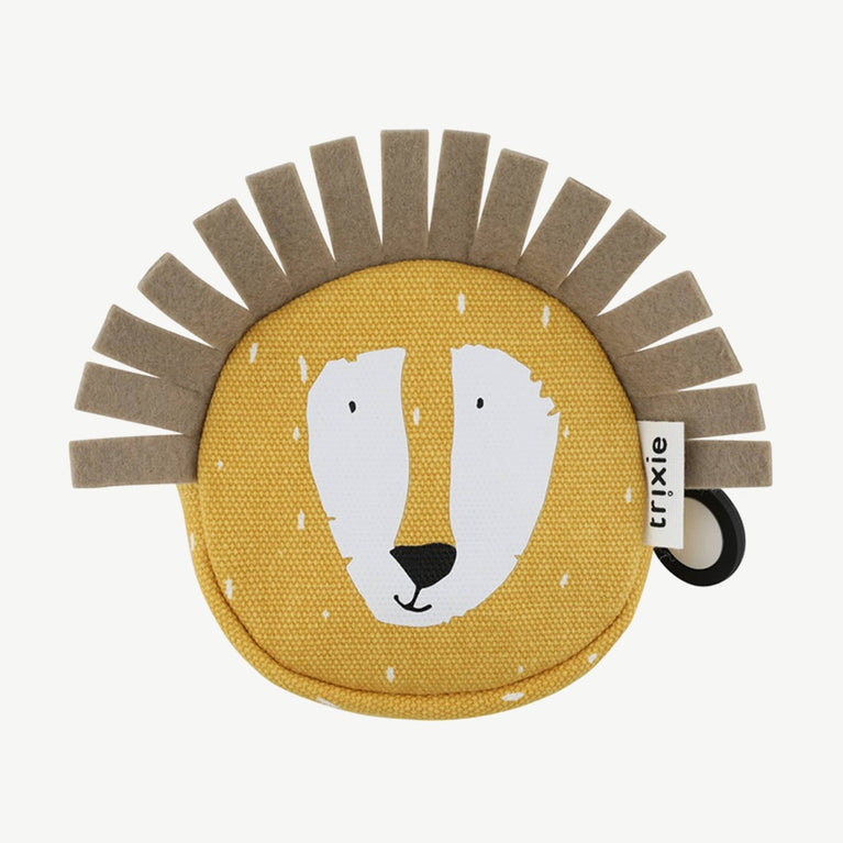 Trixie - Tierdesign Wasserabweisender Geldbeutel aus Baumwolle - Mr. Lion in Gelb - 5400858782137 - littlehipstar.com