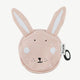 Trixie - Tierdesign Wasserabweisender Geldbeutel aus Baumwolle - Mrs. Rabbit in Rosa - 5400858782175 - littlehipstar.com