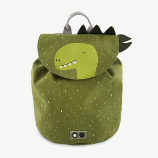 Trixie - Tierdesign Wasserabweisender Mini-Rucksack aus Bio-Baumwolle - Mr. Dino in Grün - 5400858862013 - littlehipstar.com