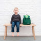 Trixie - Tierdesign Wasserabweisender Mini-Rucksack aus Bio-Baumwolle - Mr. Polar Bear in Grün - 5400858862020 - littlehipstar.com