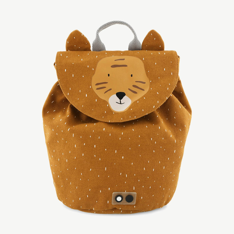 Trixie - Tierdesign Wasserabweisender Mini-Rucksack aus Bio-Baumwolle - Mr. Tiger in Orange - 5400858862037 - littlehipstar.com