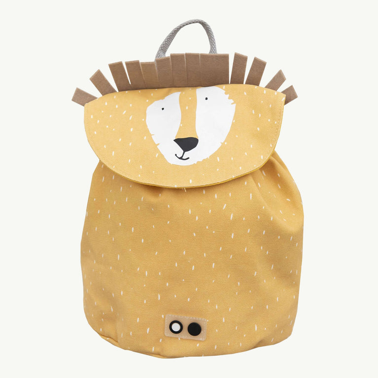 Trixie - Tierdesign Wasserabweisender Mini-Rucksack aus Bio-Baumwolle - Mr. Lion in Gelb - 5400858862136 - littlehipstar.com