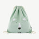 Trixie - Tierdesign Wasserabweisender Turnbeutel aus Baumwolle - Mr. Polar Bear in Grün - 5400858192028 - littlehipstar.com