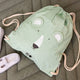 Trixie - Tierdesign Wasserabweisender Turnbeutel aus Baumwolle - Mr. Polar Bear in Grün - 5400858192028 - littlehipstar.com