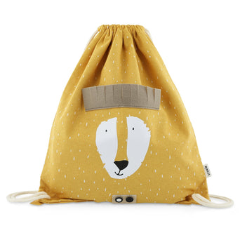 Trixie - Tierdesign Wasserabweisender Turnbeutel aus Baumwolle - Mr. Polar Bear in Grün - 5400858192028 - littlehipstar.com