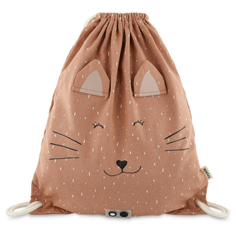 Trixie - Tierdesign Wasserabweisender Turnbeutel aus Baumwolle - Mr. Polar Bear in Grün - 5400858192028 - littlehipstar.com