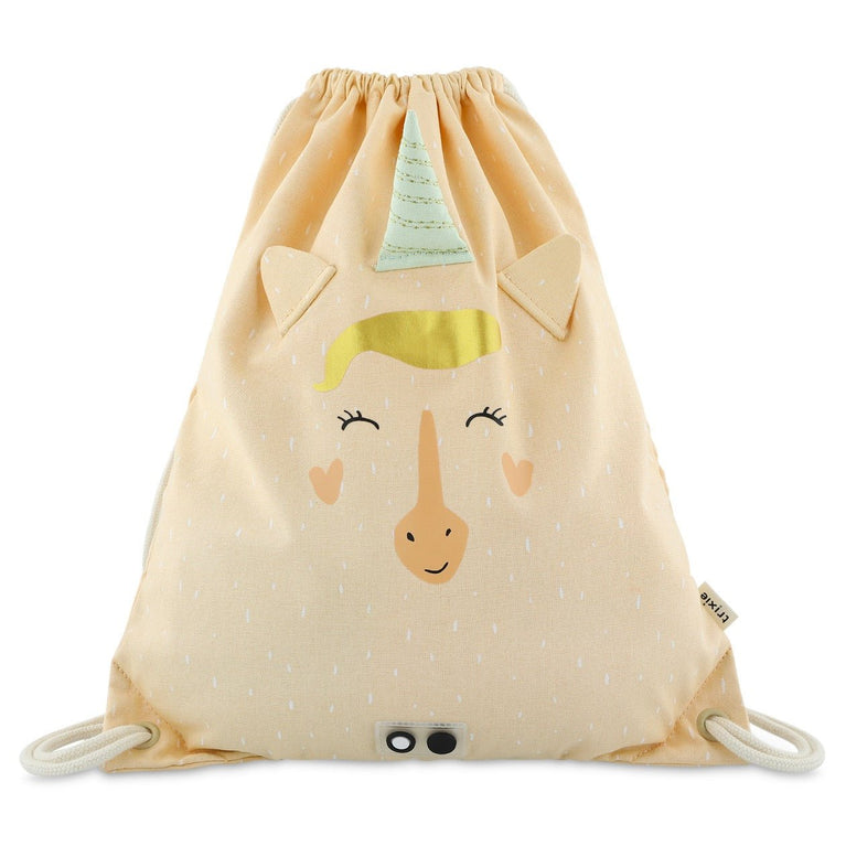 Trixie - Tierdesign Wasserabweisender Turnbeutel aus Baumwolle - Mrs. Unicorn - 5400858192240 - littlehipstar.com