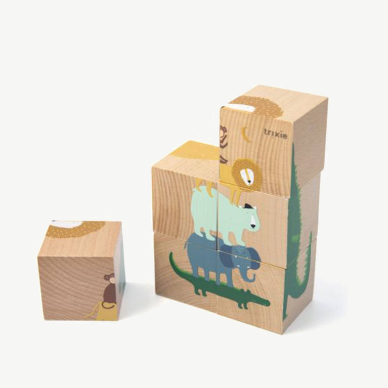 Trixie - Tierdesign Würfelpuzzle aus Holz - 5400858361684 - littlehipstar.com