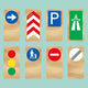 waytoplay - Zubehör: Verkehrszeichen aus Holz - 8 Stück - 8720387266173 - littlehipstar.com