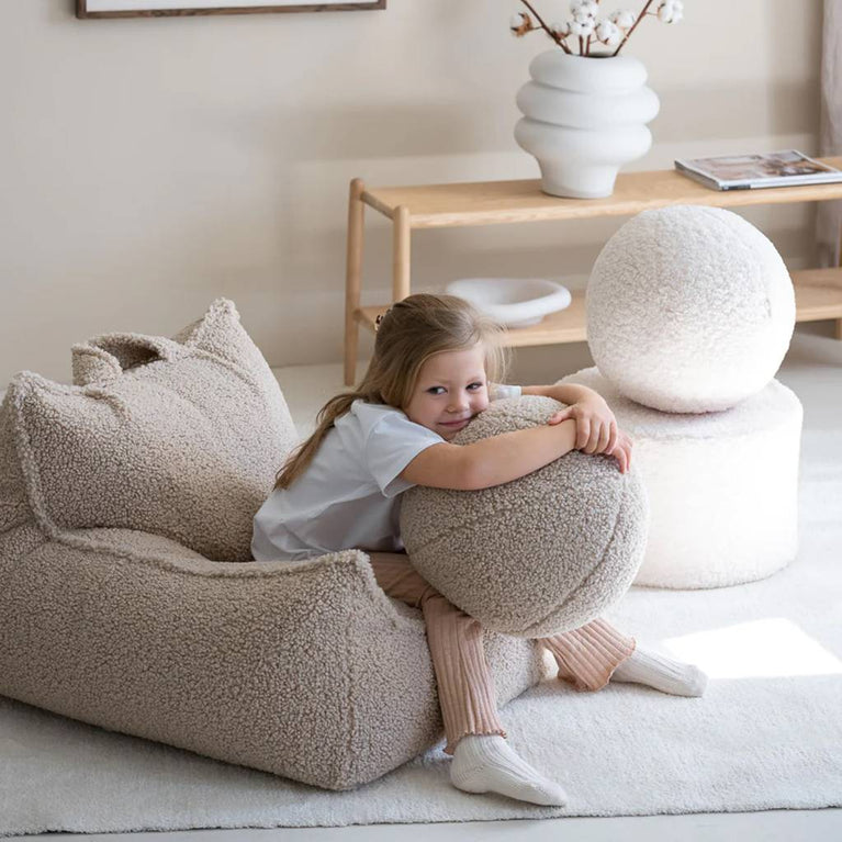 Wigiwama - Ball Kissen aus Plüsch - Cream White - 4751030597782 - littlehipstar.com
