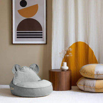 Wigiwama - Bear Sitzsack aus recyceltem Samt - Misty Green - 4751030597362 - littlehipstar.com