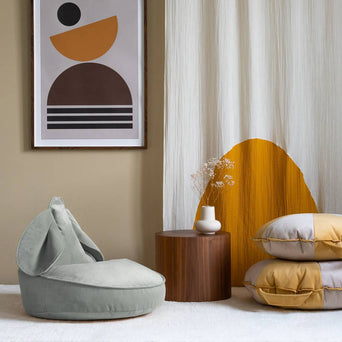 Bunny Sitzsack aus recyceltem Samt