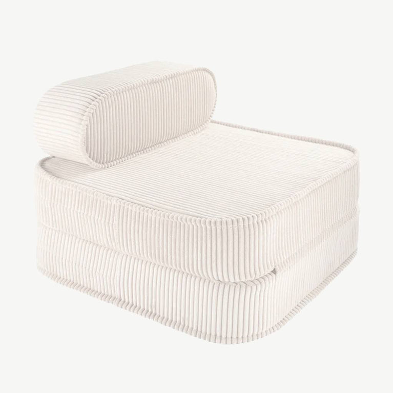 Wigiwama - Flip Chair Klappsessel & Spielmatratze aus recyceltem Cord - Marshmallow - 4751030597133 - littlehipstar.com