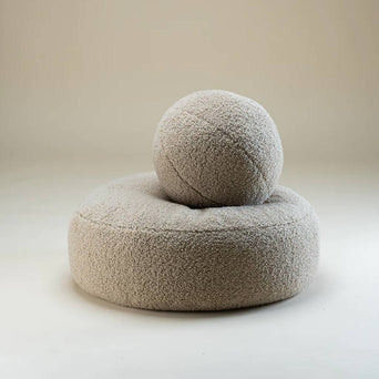 Wigiwama - Ottoman Sitzkissen aus Plüsch - Biscuit - 4751030597706 - littlehipstar.com