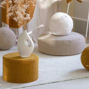 Wigiwama - Ottoman Sitzkissen aus Plüsch - Biscuit - 4751030597706 - littlehipstar.com