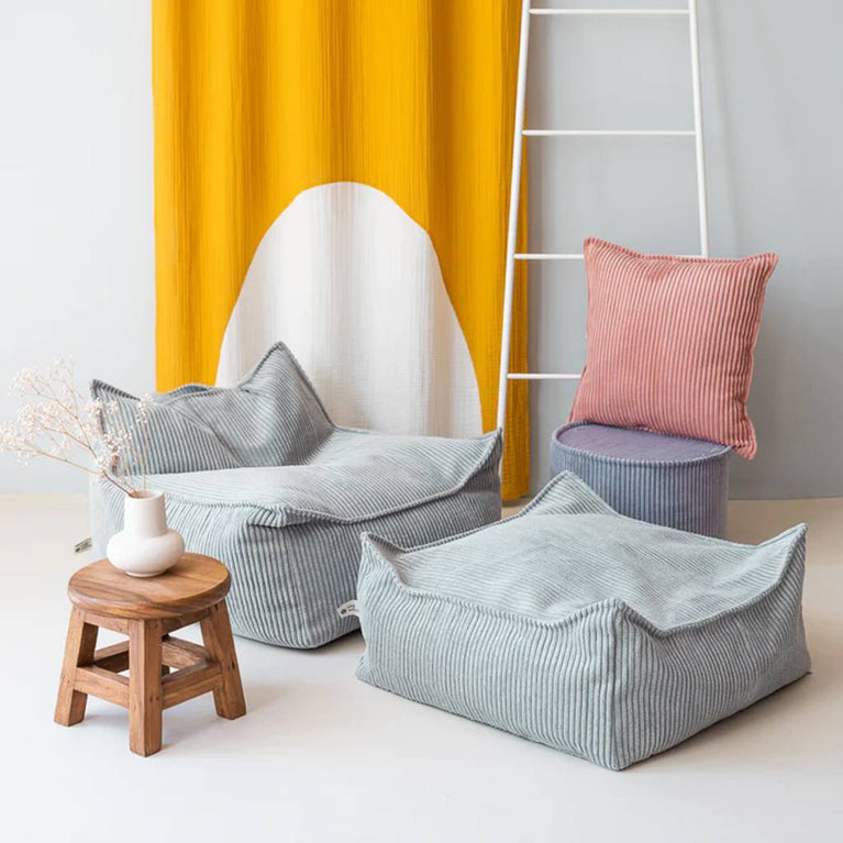 Wigiwama - Ottoman Sitzkissen aus recyceltem Cord - Pink Mousse - 4751030596631 - littlehipstar.com