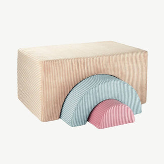 Wigiwama - Rainbow Spielset aus recyceltem Cord - 3 Teile - Brown Sugar - 4751030596778 - littlehipstar.com