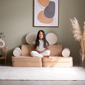 Wigiwama - Seetee Spielsofa aus recyceltem Cord - Brown Sugar - 4751030598215 - littlehipstar.com