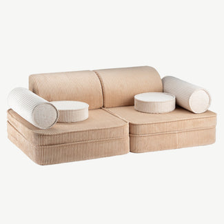 Wigiwama - Seetee Spielsofa aus recyceltem Cord - Brown Sugar - 4751030598215 - littlehipstar.com