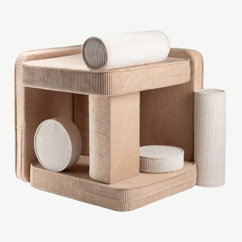 Wigiwama - Seetee Spielsofa aus recyceltem Cord - Brown Sugar - 4751030598215 - littlehipstar.com