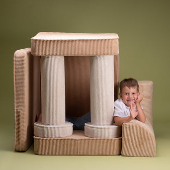 Wigiwama - Seetee Spielsofa aus recyceltem Cord - Brown Sugar - 4751030598215 - littlehipstar.com