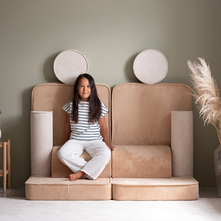 Wigiwama - Seetee Spielsofa aus recyceltem Cord - Brown Sugar - 4751030598215 - littlehipstar.com