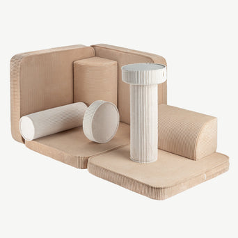 Wigiwama - Seetee Spielsofa aus recyceltem Cord - Brown Sugar - 4751030598215 - littlehipstar.com