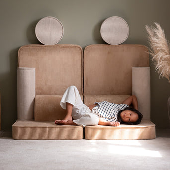 Wigiwama - Seetee Spielsofa aus recyceltem Cord - Brown Sugar - 4751030598215 - littlehipstar.com