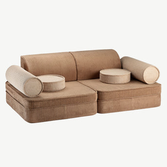 Wigiwama - Seetee Spielsofa aus recyceltem Cord - Brown Sugar - 4751030598215 - littlehipstar.com