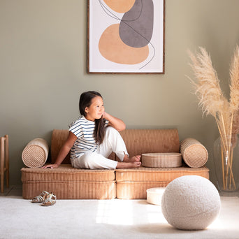 Wigiwama - Seetee Spielsofa aus recyceltem Cord - Brown Sugar - 4751030598215 - littlehipstar.com