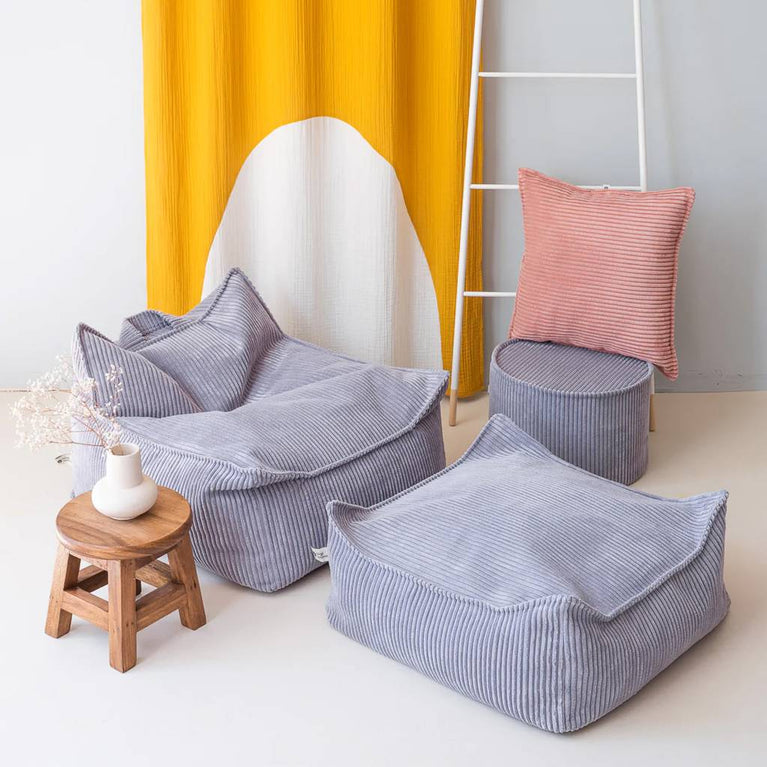 Wigiwama - Sitzsack Sessel aus recyceltem Cord - Pink Mousse - 4751030596303 - littlehipstar.com