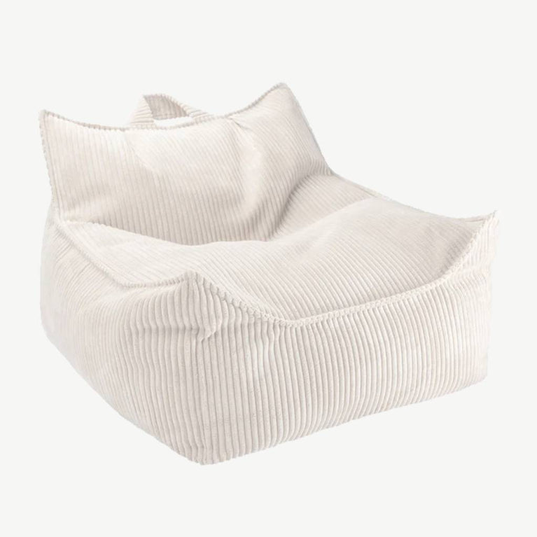 Wigiwama - Sitzsack Sessel aus recyceltem Cord - Marshmallow - 4751030597119 - littlehipstar.com